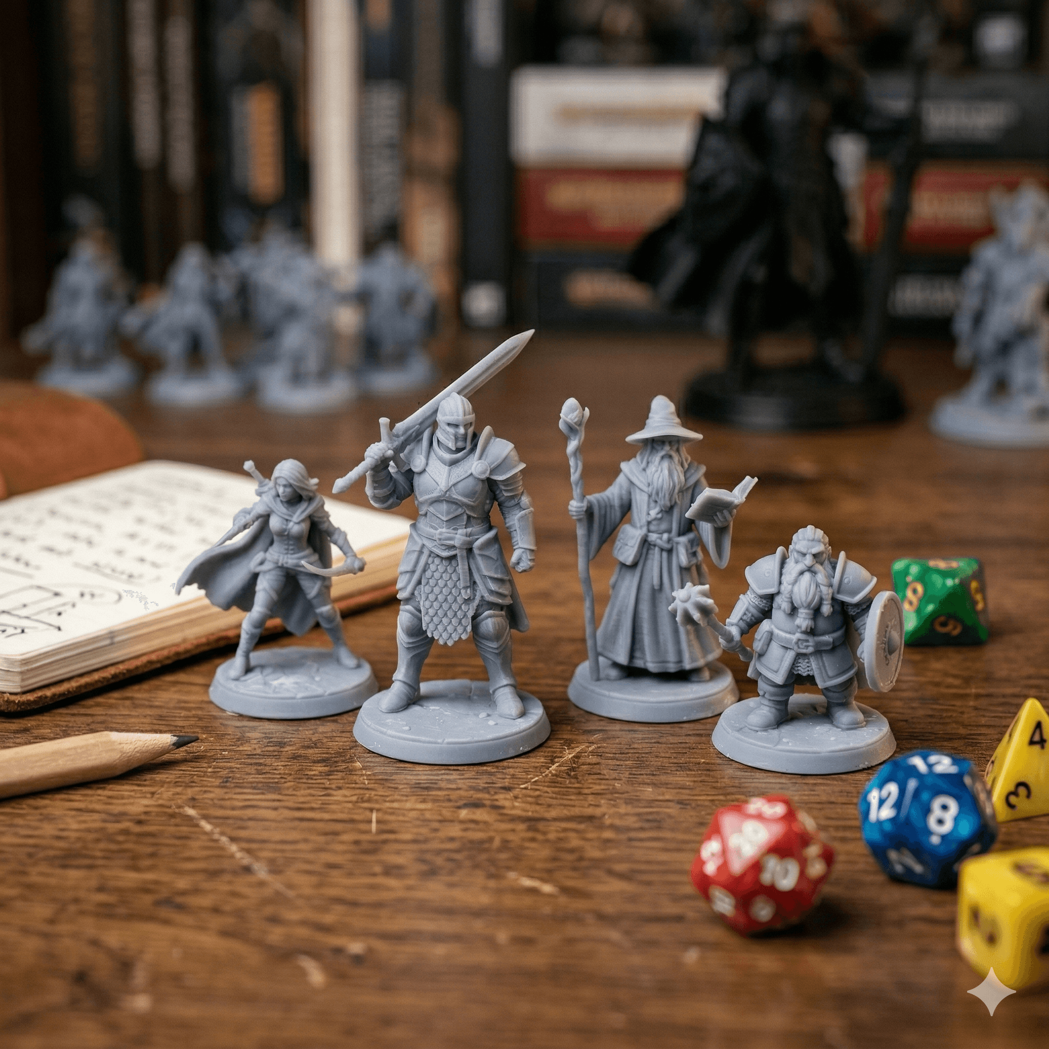 Miniaturas impresas en 3D